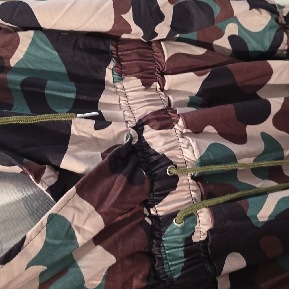 Camouflage Print Hoodie Mini Dress - Picture 4 of 6